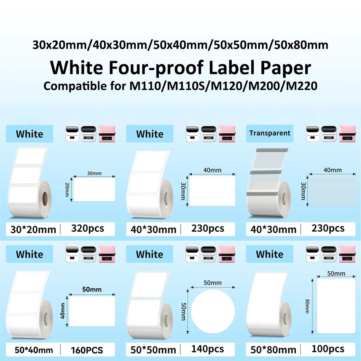 Commercial Printing Paper - Thermal Sticker paper Thermal paper Label