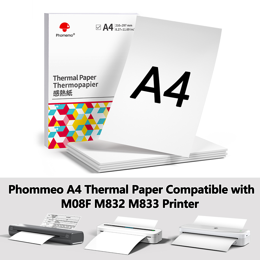 Phomemo Thermal Paper A4 Print - đánh giá và giá Commercial Printing Paper