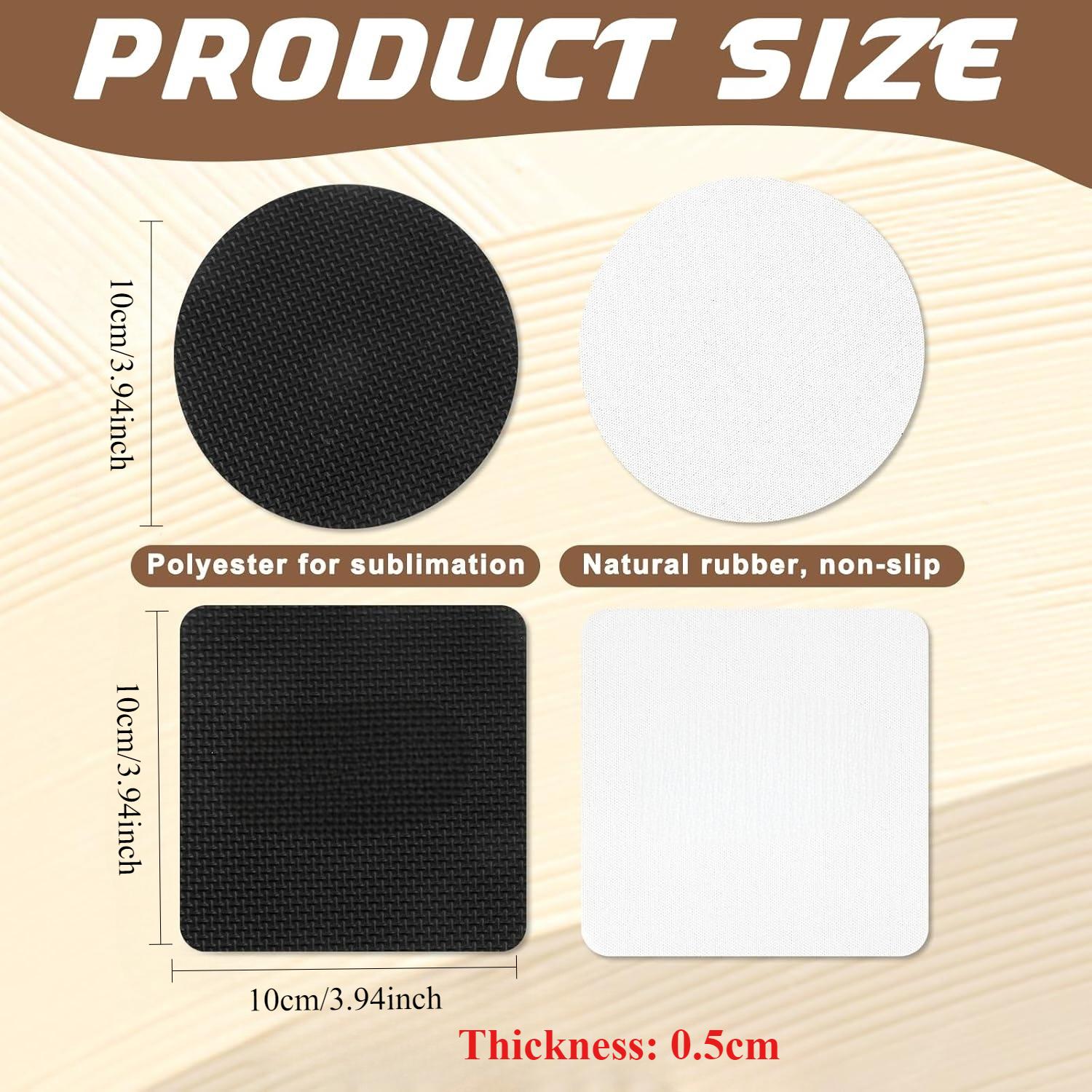 10 Pcs Sublimation Coasters Bl - đánh giá và giá Sublimation Mug Blank