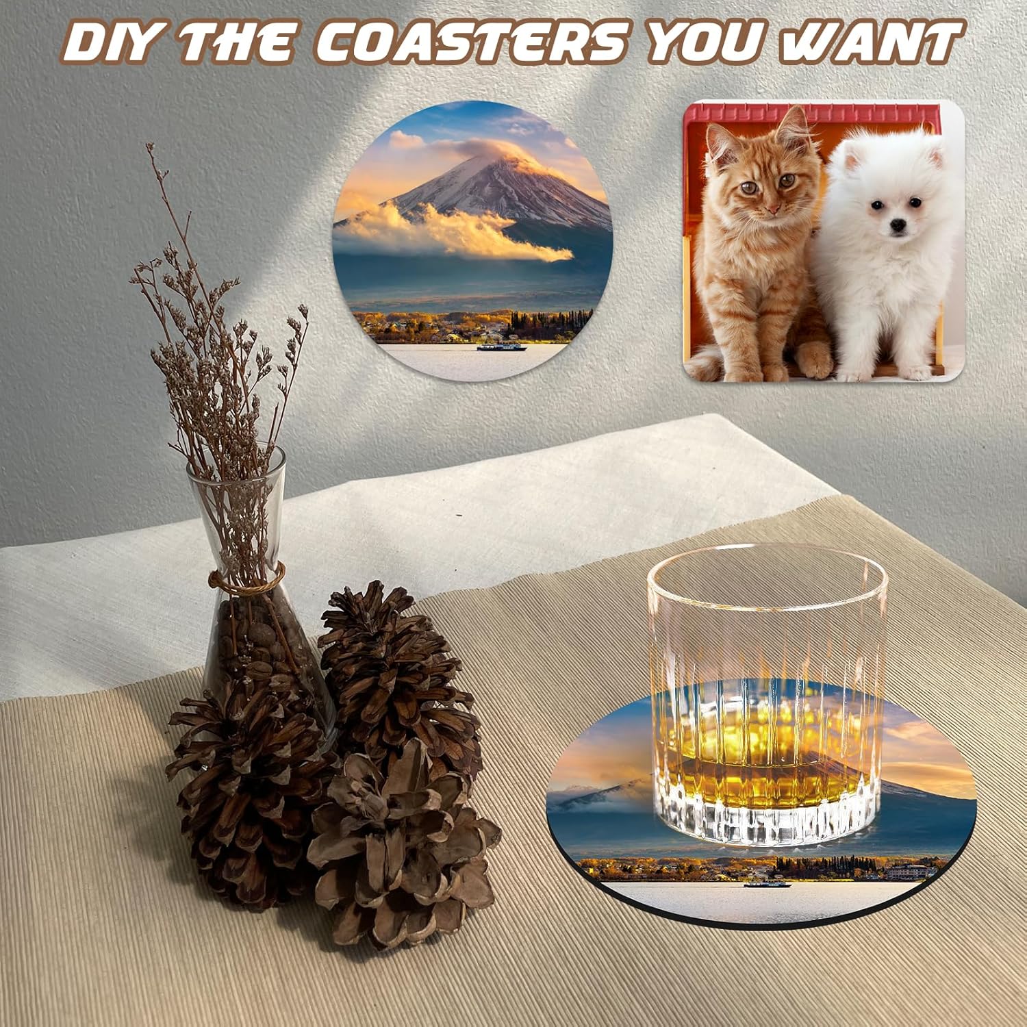 10 Pcs Sublimation Coasters Bl - đánh giá và giá Sublimation Mug Blank