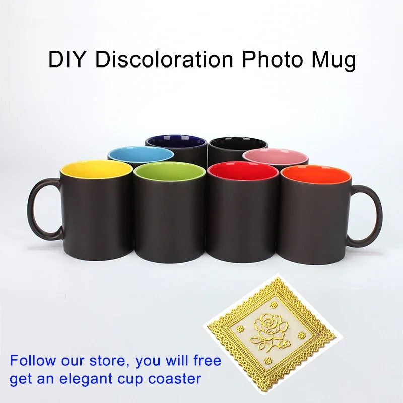 Hình Thủ Đen Cốc Ma Thuật Đổi  - đánh giá và giá Sublimation Mug Blank