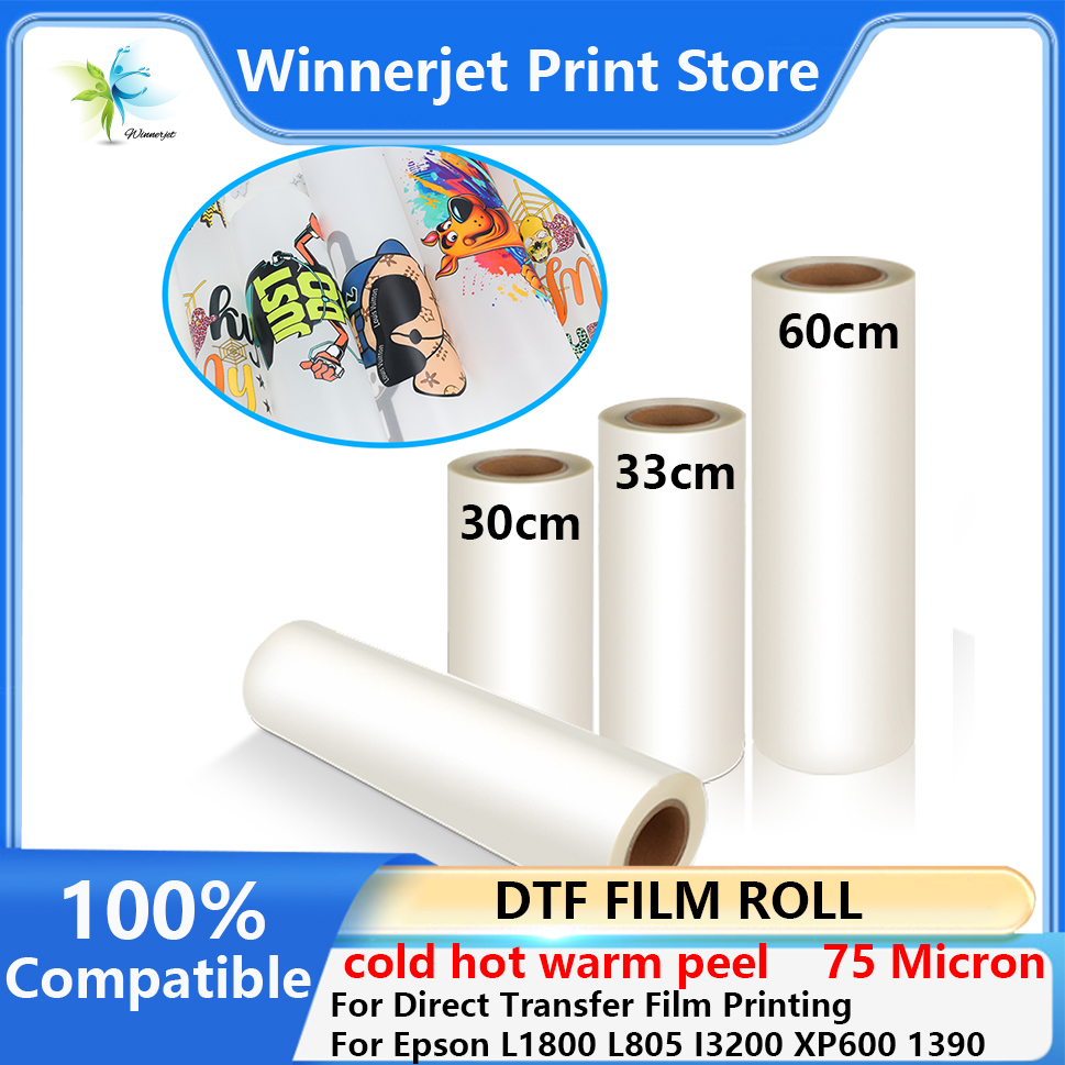 30cm 33cm 60cm*100m DTF PET Fi - đánh giá và giá Dtf Hot Peel Film