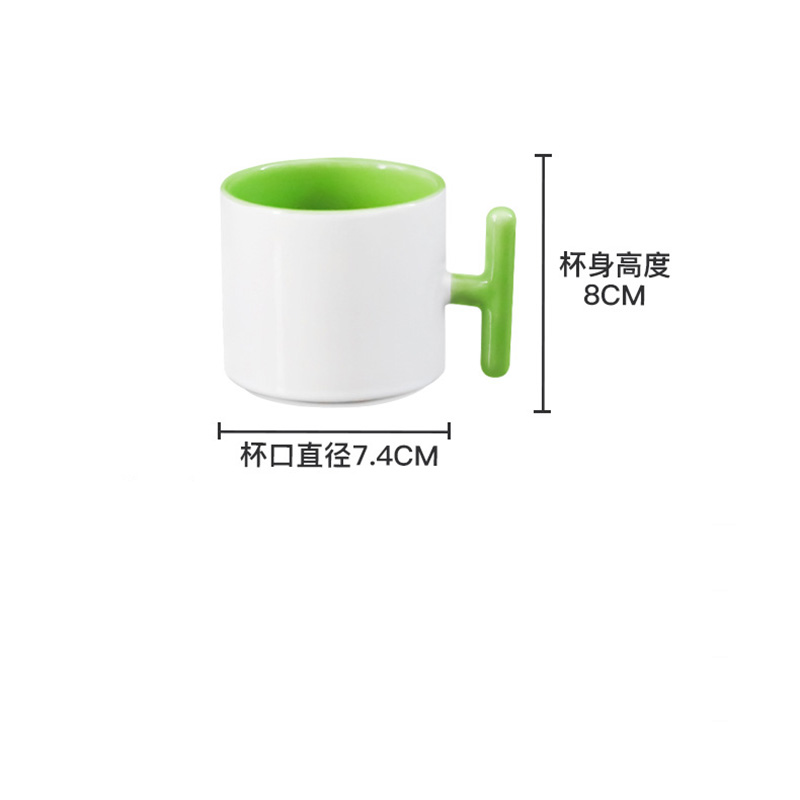 2PCS Creativity T-shaped handl - đánh giá và giá Sublimation Mug Blank